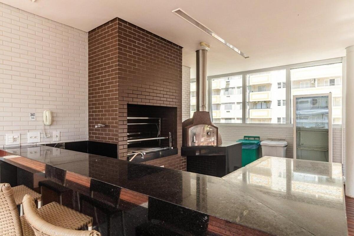 Studio Moderno Em Condominio De Luxo Pe Na Areia Santos  Exterior photo