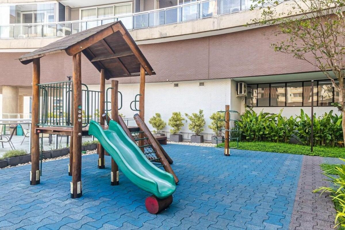 Studio Moderno Em Condominio De Luxo Pe Na Areia Santos  Exterior photo