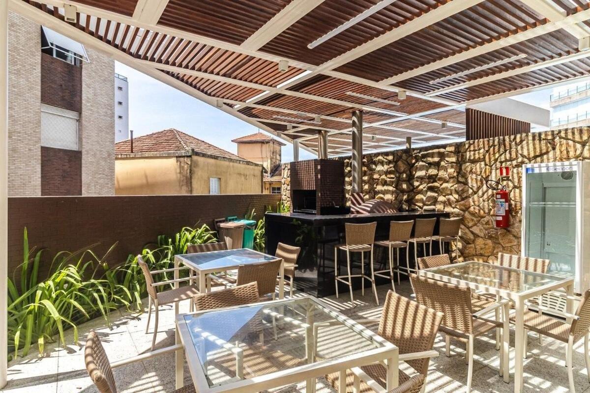 Studio Moderno Em Condominio De Luxo Pe Na Areia Santos  Exterior photo