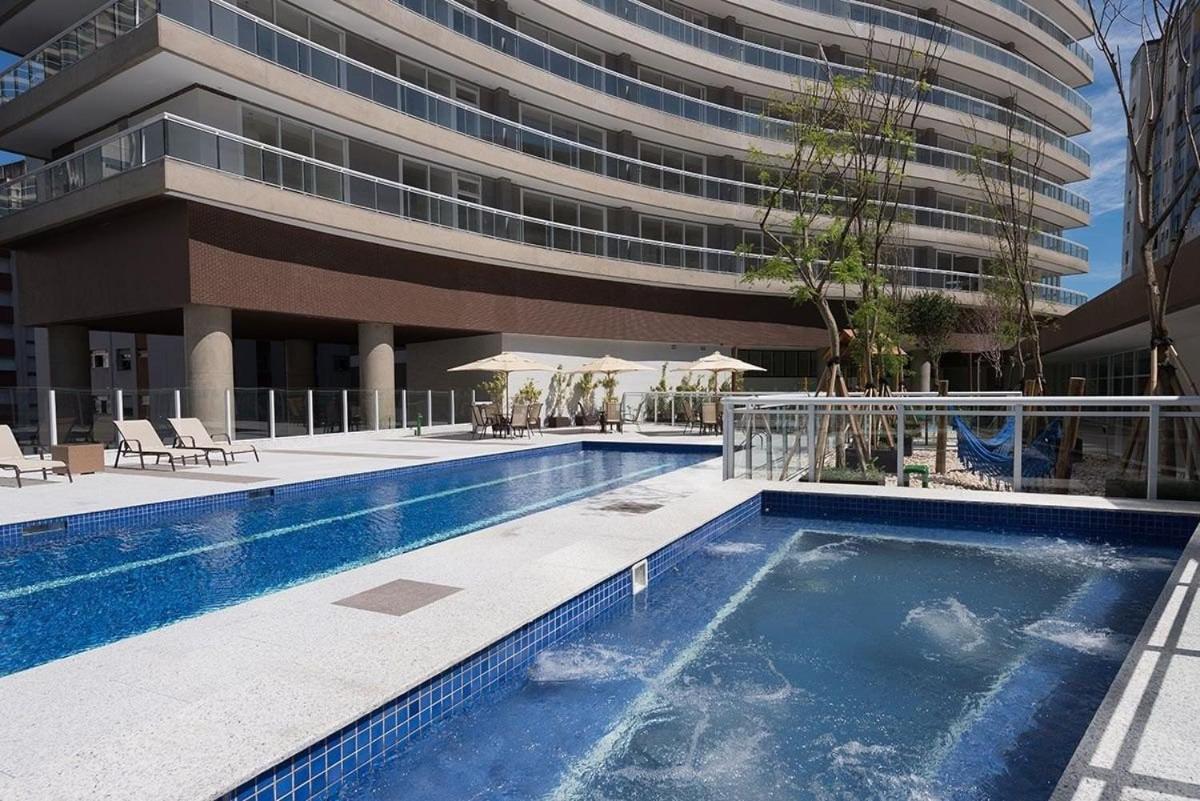 Studio Moderno Em Condominio De Luxo Pe Na Areia Santos  Exterior photo